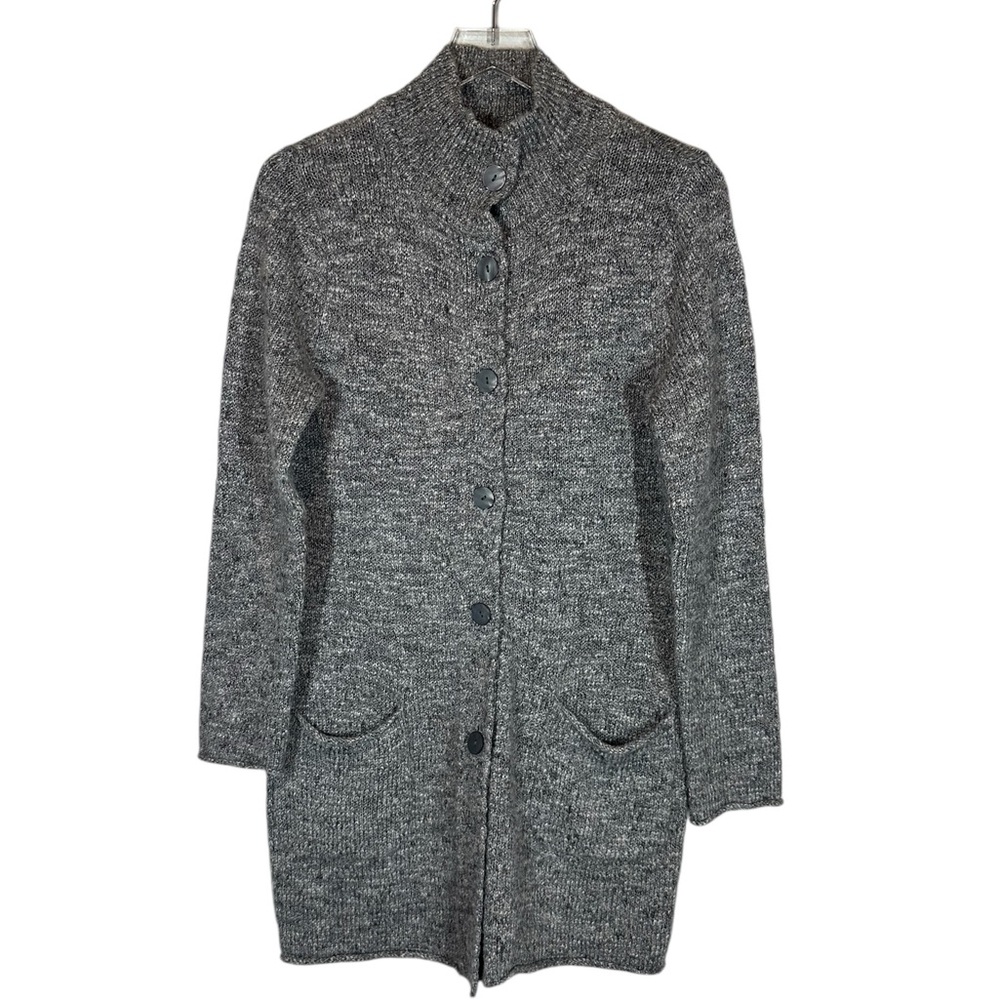 J.JILL Women's Medium Grey Long Sweater Cardigan